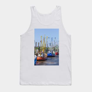 Cutter harbor, Dorumer Neufeld, Dorum, Lower Saxony, Germany, Europe Tank Top